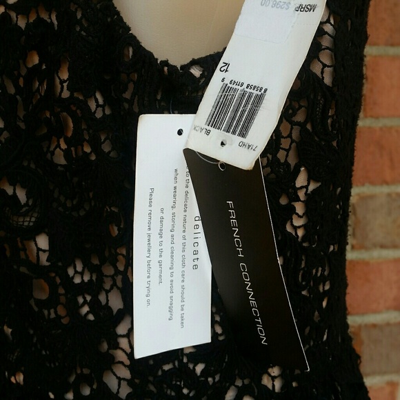 🖤♥️ New V-neck Floral Daisy Crochet Lace Flower Dress - Picture 11 of 13